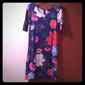 Cynthia Rowley purple and floral dress
